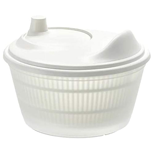Salad Spinner, White with TSS Cotton Balls