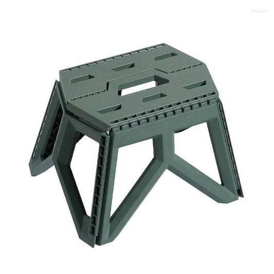 Folding Step Stool, Strong Load-Bearing Chair Travel Use Compact Collapsible Chair Plastic Foldable Step Stools for Adults Camping Supplies