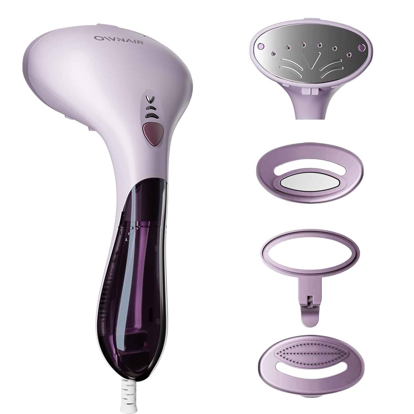 Handheld Garment Steamer for clothes, steam iron press, easy vertical horizontal steaming, steamer for ironing clothes, 24g/min high steam 1800 Watt, 110 ml, 15-sec Fast Heating (Purple)