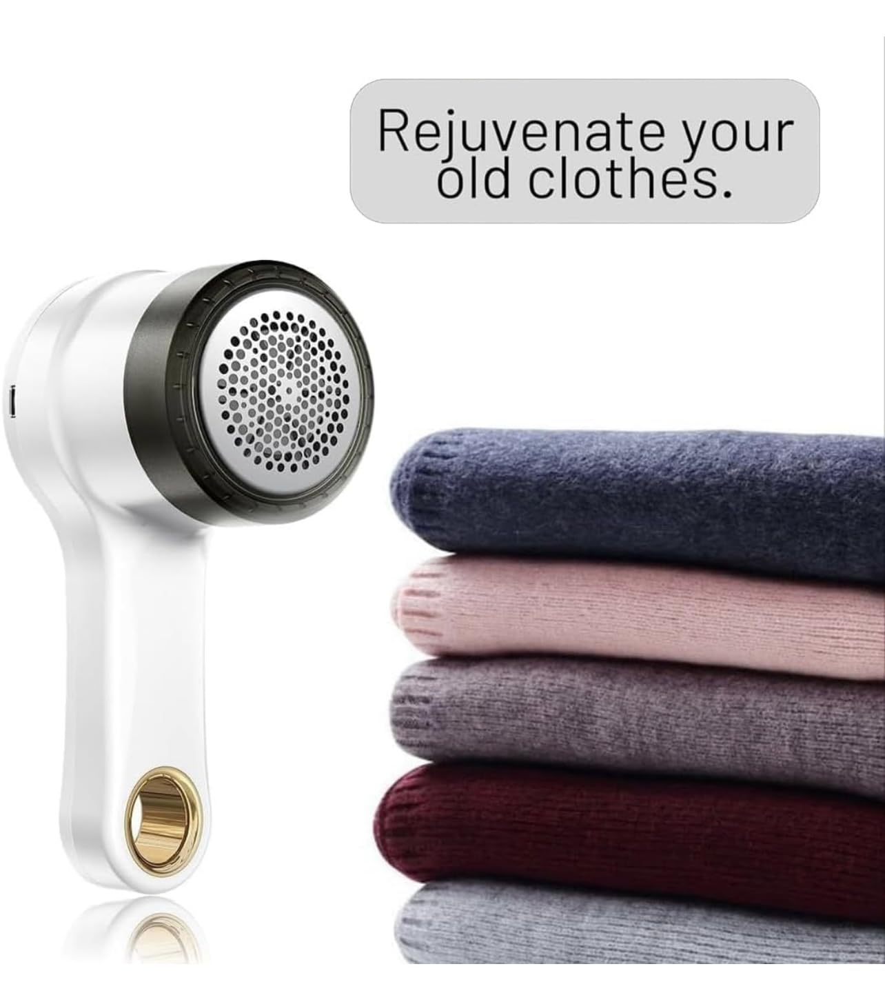 Digital Display 3 Speed Mode Lint Remover/Shavers Cum Fuzz Remover, Rechargeable Fabric Shaver for All Woolens, Sweaters, Blankets, Jackets (Multicolour)